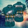 Philadelphia Eagles Ukulele and Pineapple NFL Football Team Hawaiian Shirt