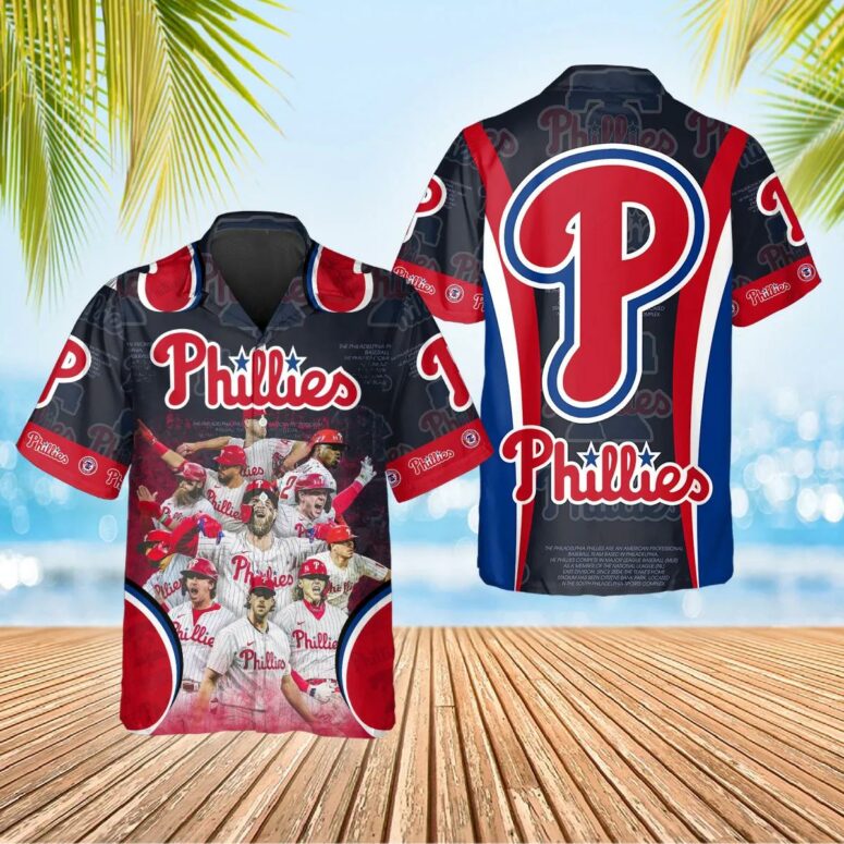 Philadelphia Phillies All-Star Player Hawaiian Shirt Philadelphia Phillies All-Star Player Hawaiian Shirt