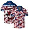Philadelphia Phillies Coconut Tree Pattern Hawaiian Shirt