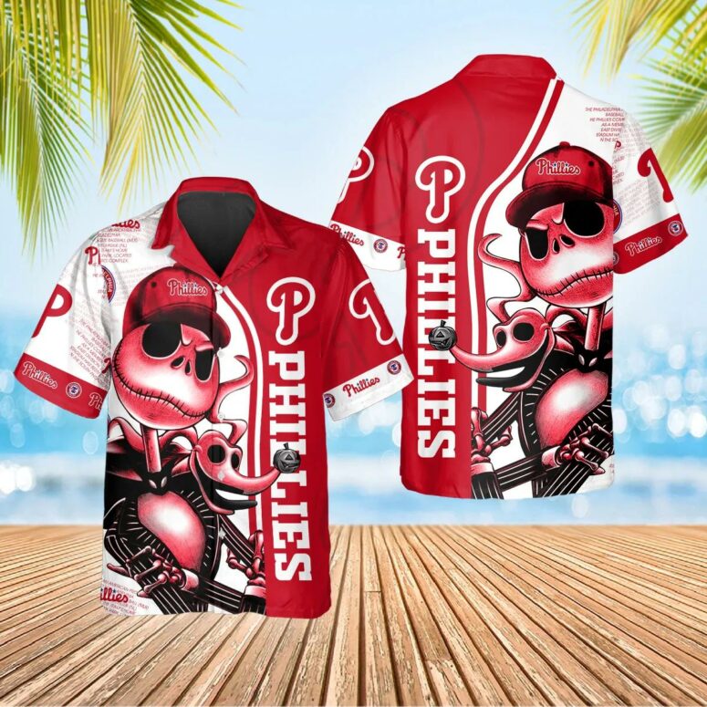 Philadelphia Phillies Halloween Spooktacular Hawaiian Shirt Philadelphia Phillies Halloween Spooktacular Hawaiian Shirt