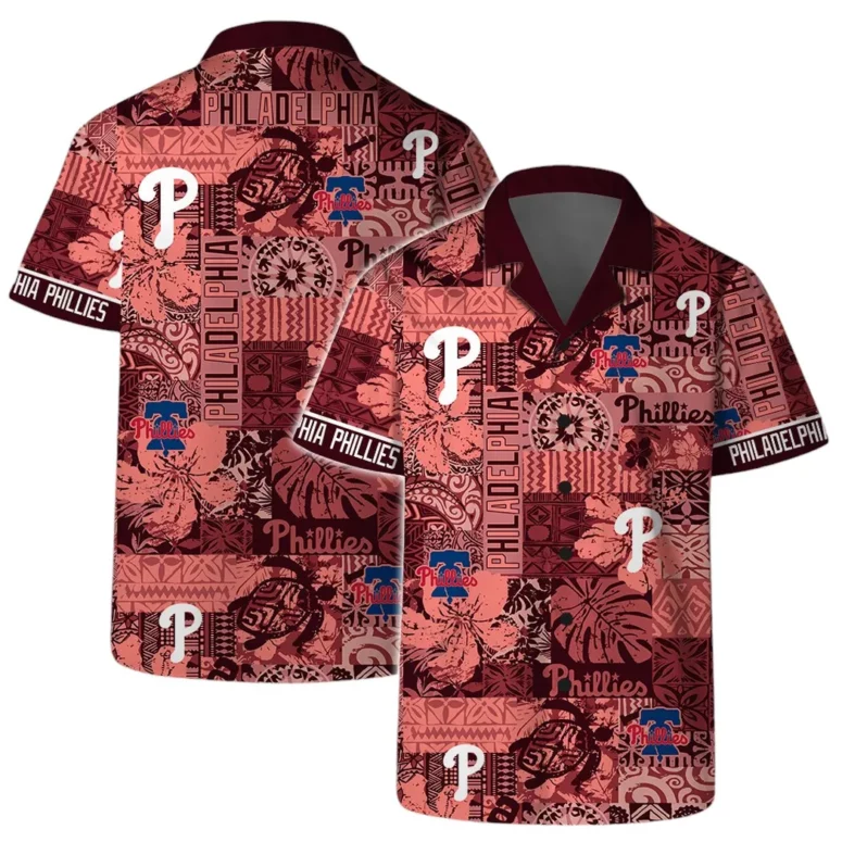 Philadelphia Phillies Retro Patch Hawaiian Shirt Philadelphia Phillies Retro Patch Hawaiian Shirt