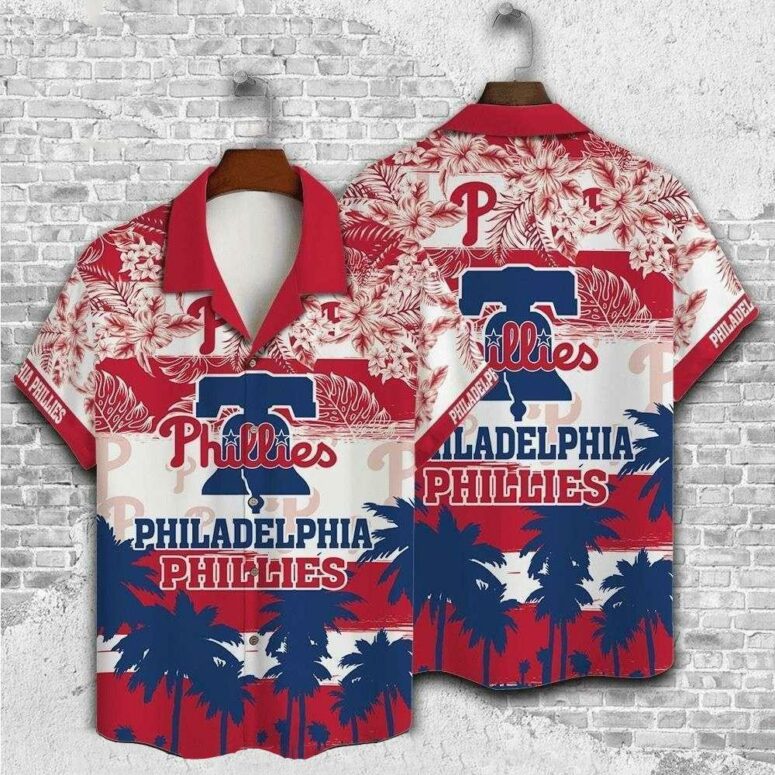 Philadelphia Phillies Tropical Paradise Hawaiian Shirt Philadelphia Phillies Tropical Paradise Hawaiian Shirt