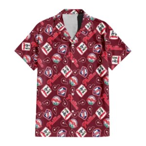 Philadelphia Phillies Vintage Patch Hawaiian Shirt
