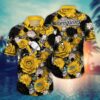 Pittsburgh Penguins Bold Bloom Hawaiian Shirt