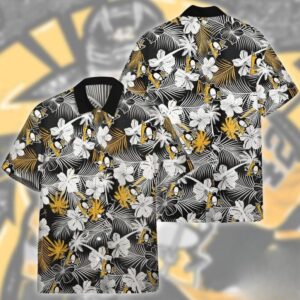 Pittsburgh Penguins Midnight Tropics Hawaiian Shirt
