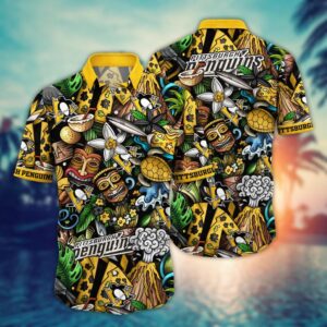 Pittsburgh Penguins Tropical Adventure Hawaiian Shirt