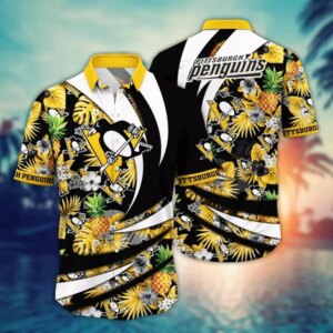 Pittsburgh Penguins Tropical Pineapple Hawaiian Shirt