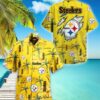 Pittsburgh Steelers Aloha Yellow Hawaiian Shirt