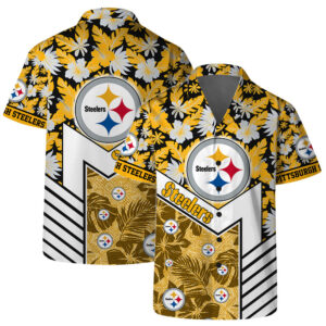 Pittsburgh Steelers Basic V2 NFL Football Team Hawaiian Shirt