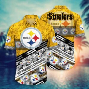 Pittsburgh Steelers Basic V3 NFL Football Team Hawaiian Shirt