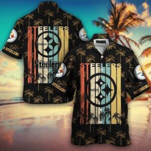 Pittsburgh Steelers Colorful NFL Football Team Hawaiian Shirt
