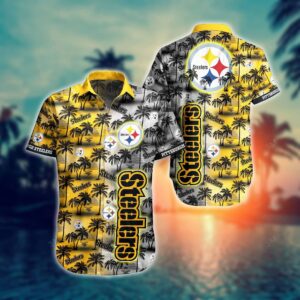Pittsburgh Steelers Day and Night NFL Football Team Hawaiian Shirt