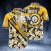 Pittsburgh Steelers Golden Smoke NFL Football Team Hawaiian Shirt