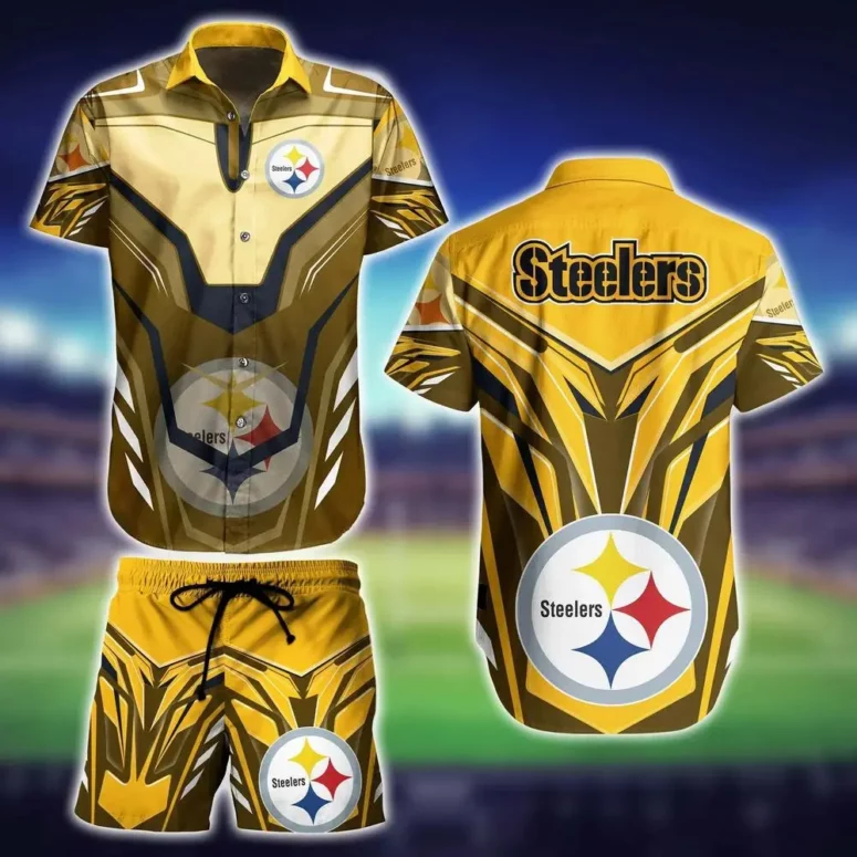 Pittsburgh Steelers Golden Strike Hawaiian shirt Pittsburgh Steelers Golden Strike Hawaiian shirt