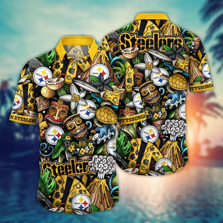 Pittsburgh Steelers Island Spirit Hawaiian Shirt Pittsburgh Steelers Island Spirit Hawaiian Shirt