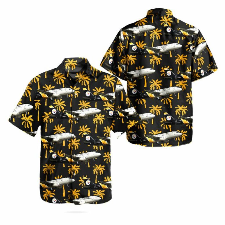 Pittsburgh Steelers Jetsetter Tropical Hawaiian Shirt Pittsburgh Steelers Jetsetter Tropical Hawaiian Shirt