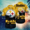 Pittsburgh Steelers Sunset Time NFL Football Team Hawaiian Shirt