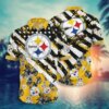 Pittsburgh Steelers US Flag Style Hawaiian Shirt