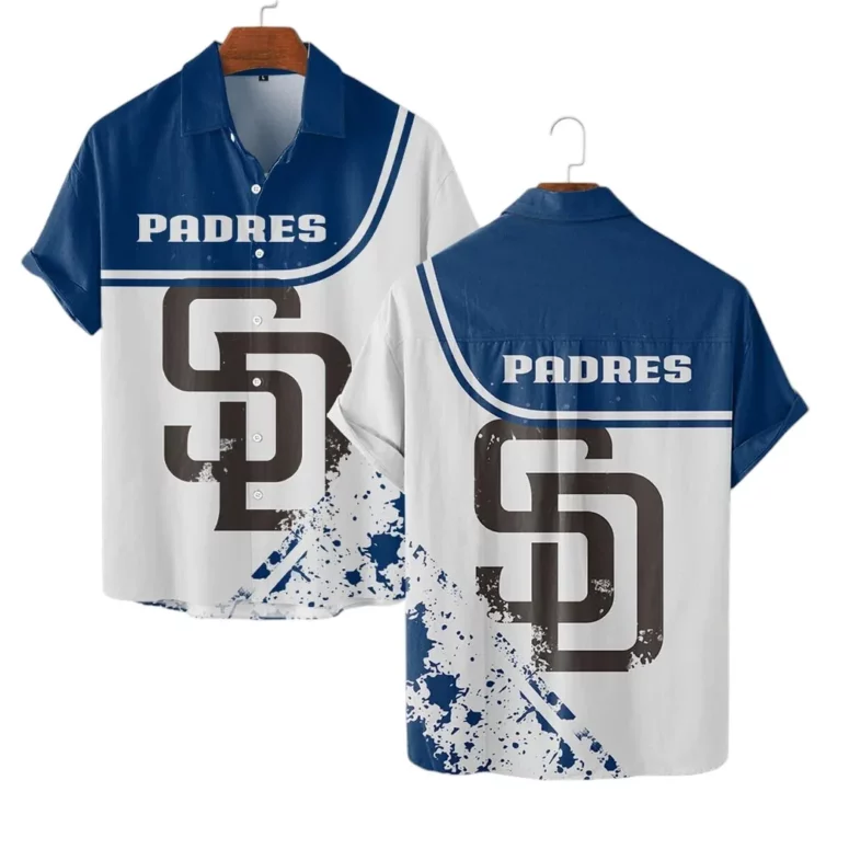 San Diego Padres Modern Splash Hawaiian Shirt San Diego Padres Modern Splash Hawaiian Shirt