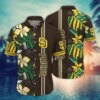 San Diego Padres Tropical Stripe Hawaiian Shirt