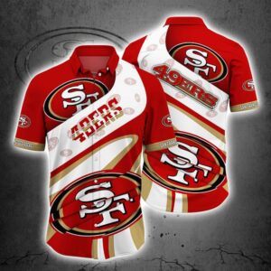 San Francisco 49ers Basic V3 NFL Football Team Hawaiian Shirt