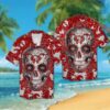 San Francisco 49ers Calavera NFL Football Team Hawaiian Shirt