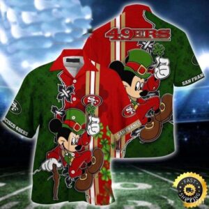 San Francisco 49ers Mickey Shamrock Shenanigans Hawaiian Shirt