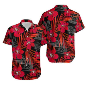 San Francisco 49ers Tropical Flora NFL Football Team Hawaiian Shirt