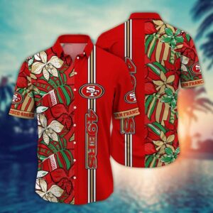 San Francisco 49ers Tropical Forests NFL Football Team Hawaiian Shirt
