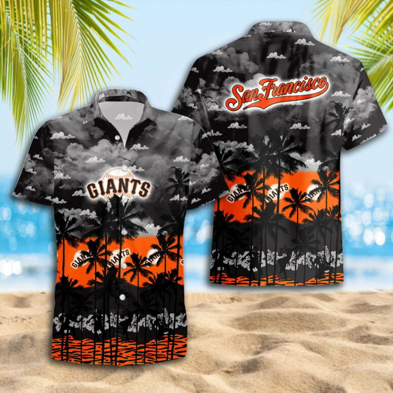 San Francisco Giants Beach Sunset Hawaiian Shirt San Francisco Giants Beach Sunset Hawaiian Shirt