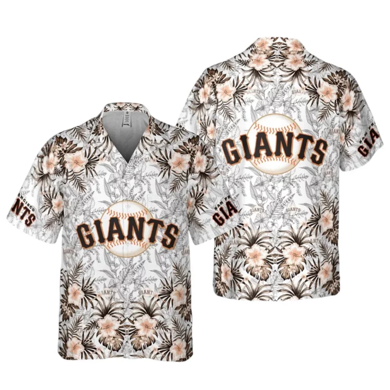 San Francisco Giants Floral Fade Hawaiian Shirt San Francisco Giants Floral Fade Hawaiian Shirt