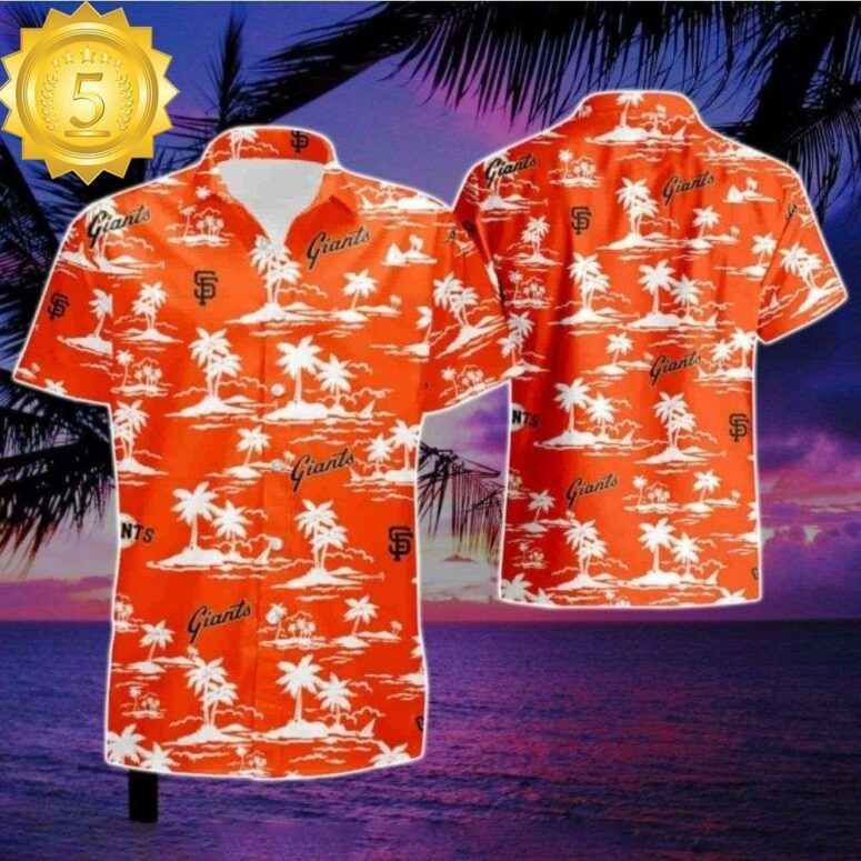 San Francisco Giants Island Palm Hawaiian Shirt San Francisco Giants Island Palm Hawaiian Shirt