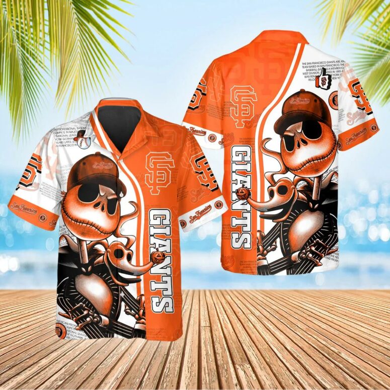 San Francisco Giants Skeleton Spirit Hawaiian Shirt San Francisco Giants Skeleton Spirit Hawaiian Shirt