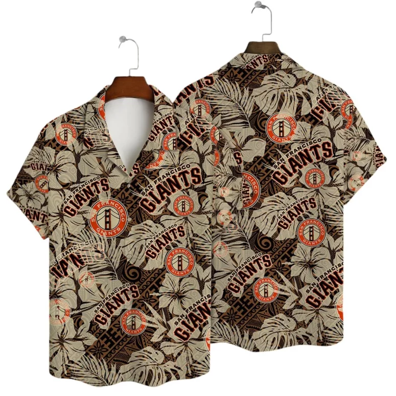 San Francisco Giants Vintage Palm Hawaiian Shirt San Francisco Giants Vintage Palm Hawaiian Shirt