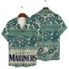 Seattle Mariners Tropical Palms Hawaiian Shirt