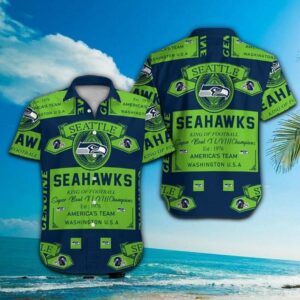 Seattle Seahawks Est 1976 NFL Football Team Hawaiian Shirt