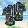 Seattle Seahawks Horror Characters NFL Football Team Hawaiian Shirt