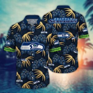 Seattle Seahawks Leaves NFL Football Team Hawaiian Shirt
