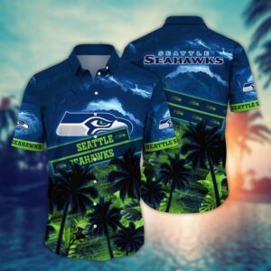 Seattle Seahawks Midsummer NFL Football Team Hawaiian Shirt