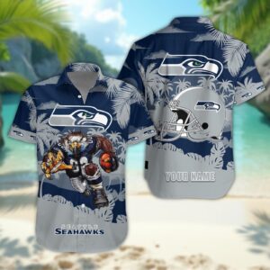 Seattle Seahawks Personalized Hawaiian Shirt ??Custom Name