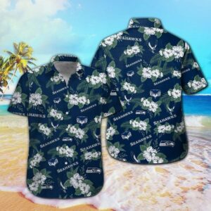 Seattle Seahawks Summer Flora NFL Football Team Hawaiian Shirt