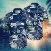 Seattle Seahawks White Flowers NFL Football Team Hawaiian Shirt