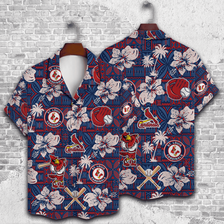 St. Louis Cardinals Tropical Ballpark Hawaiian Shirt St. Louis Cardinals Tropical Ballpark Hawaiian Shirt