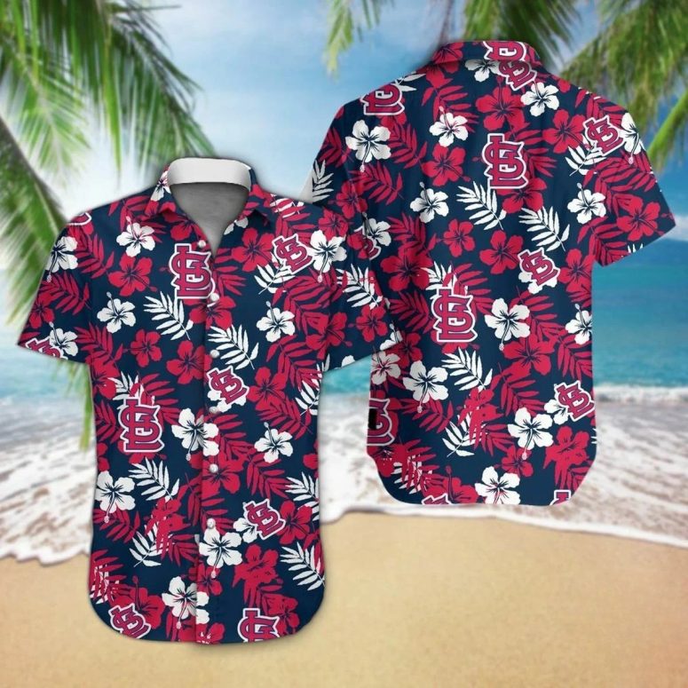 St. Louis Cardinals Tropical Floral Hawaiian Shirt St. Louis Cardinals Tropical Floral Hawaiian Shirt