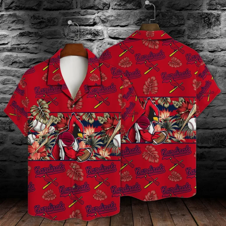 St. Louis Cardinals Tropical Game Hawaiian Shirt St. Louis Cardinals Tropical Game Hawaiian Shirt