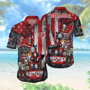 Tampa Bay Buccaneers America Flag NFL Football Team Hawaiian Shirt