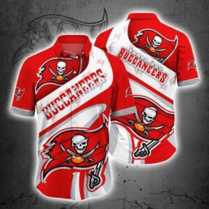 Tampa Bay Buccaneers Basic V10 NFL Football Team Hawaiian Shirt