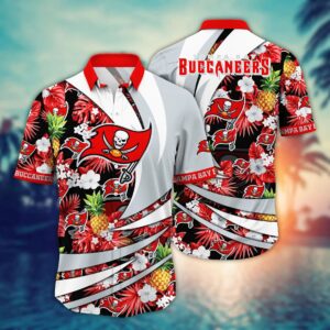 Tampa Bay Buccaneers Basic V11 NFL Football Team Hawaiian Shirt