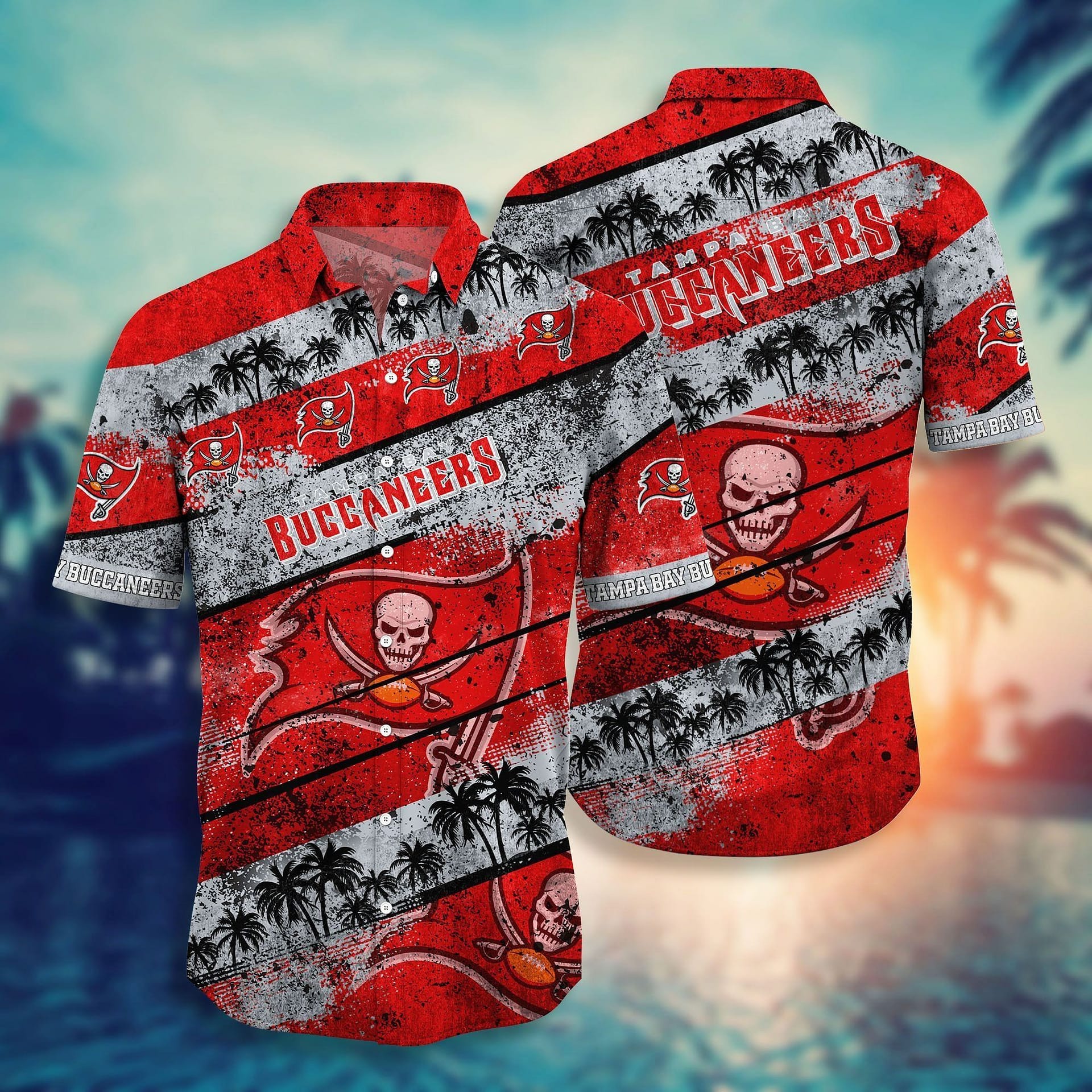 Tampa Bay Buccaneers Basic V5 NFL Football Team Hawaiian Shirt Tampa Bay Buccaneers Basic V5 NFL Football Team Hawaiian Shirt