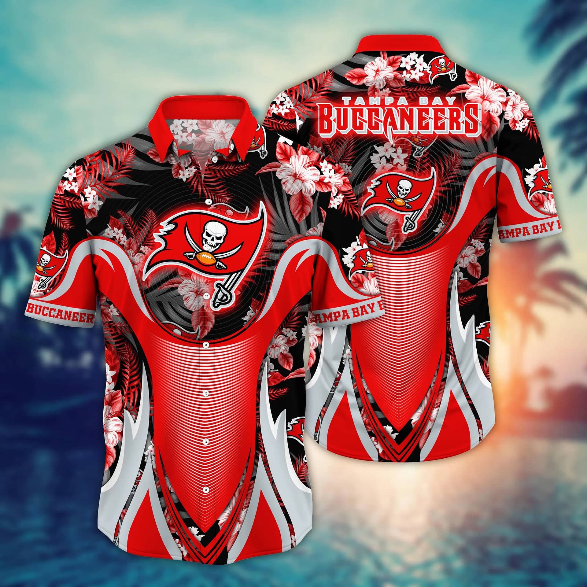 Tampa Bay Buccaneers Basic V6 NFL Football Team Hawaiian Shirt Tampa Bay Buccaneers Basic V6 NFL Football Team Hawaiian Shirt